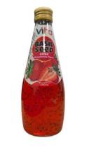 VIHA Nápoj s bazalkovými semínky 24x290ml/kart STRAWBERRY